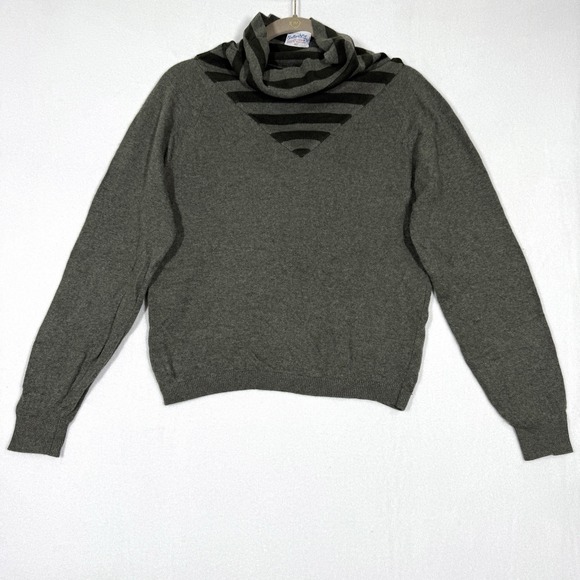 Vintage Ballantyne Cashmere Sweater Womens Small 40" Retro Funnel Neck Scotland - Picture 1 of 10